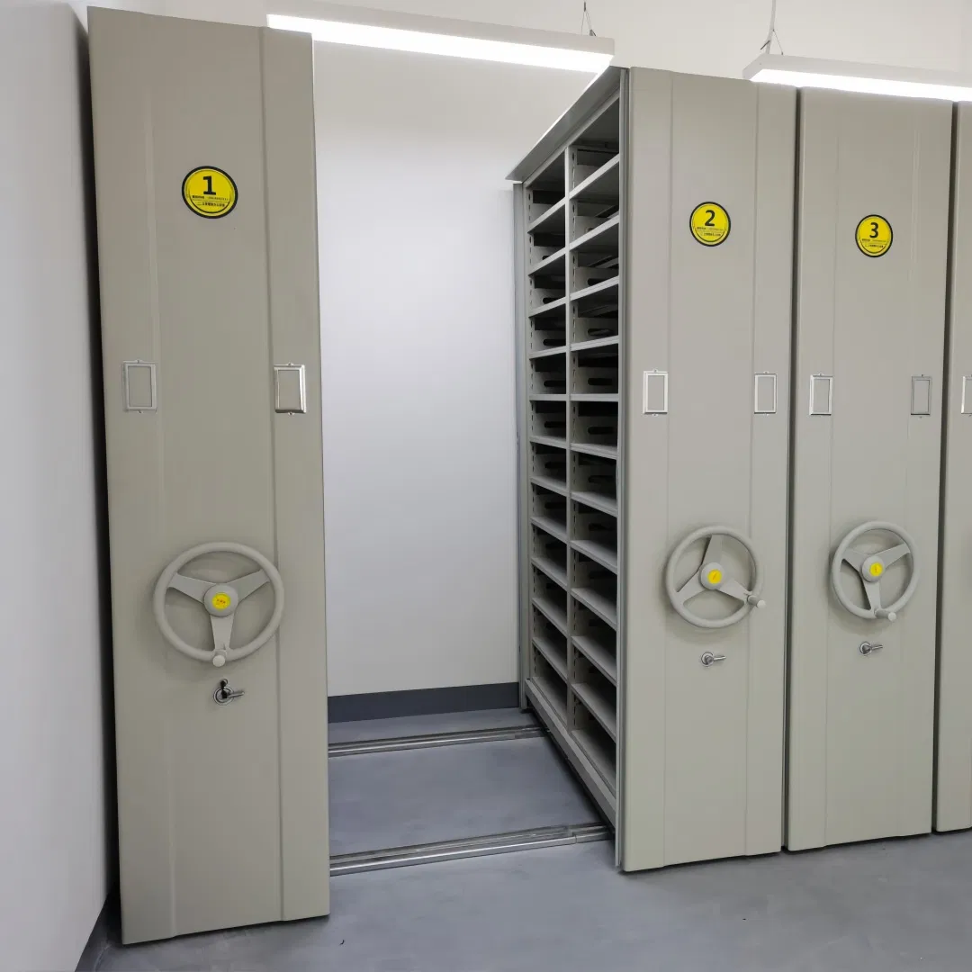 Smart Mobile Shelving System with Advanced Fingerprint Access