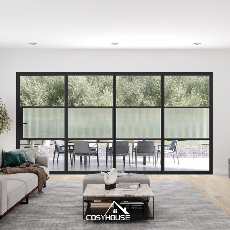 Luxury Villa Lift &amp; Slide Stacker Door Large Energy Efficient Sliding Glass Patio Door System