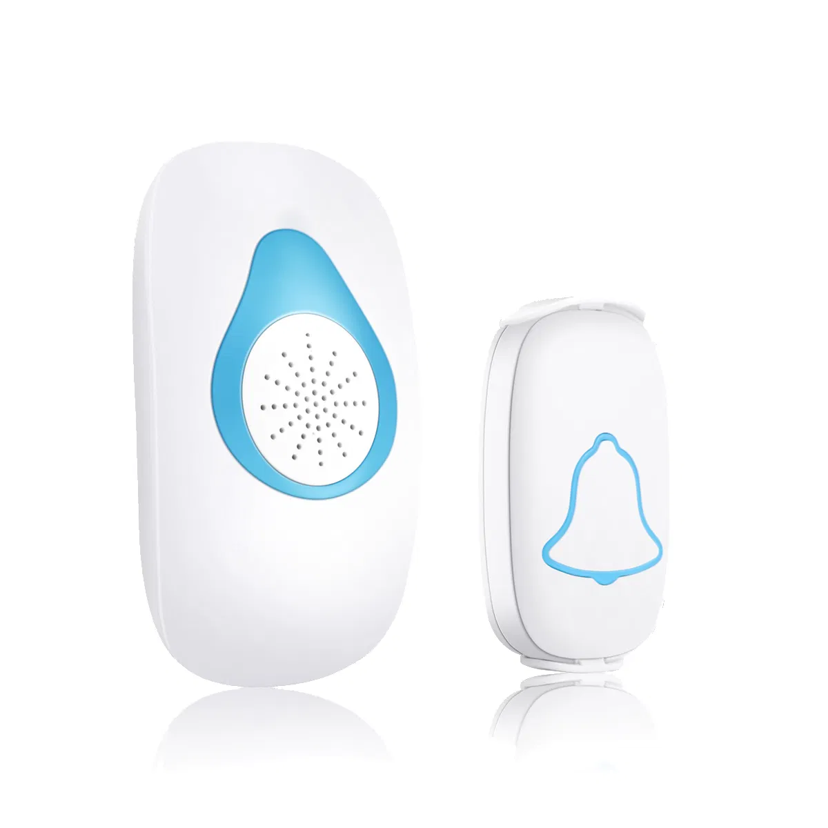 ABS Durable Portable Easy Installation 110V-220V Input Home Security Wireless Doorbell Smart Remote Control Doorbell for Security Alarm System (SDB4)