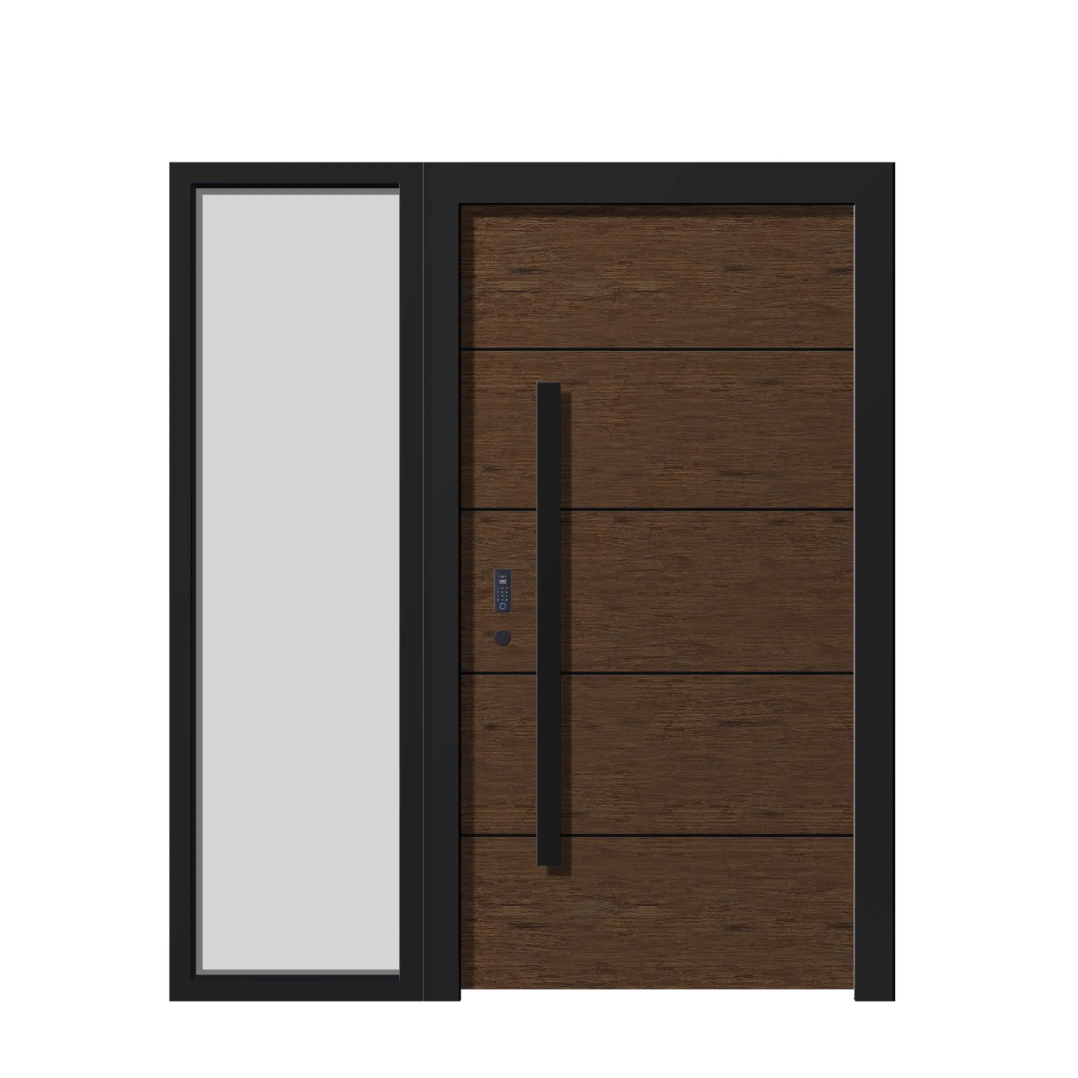 Architectural Glass Entrance Door with Steel Construction Modern Metal Door for Residential Commercial Use