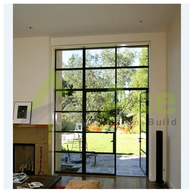 Fashion Design Main Entrance Metal Solid Iron Single Door Wrought Iron Front Doors