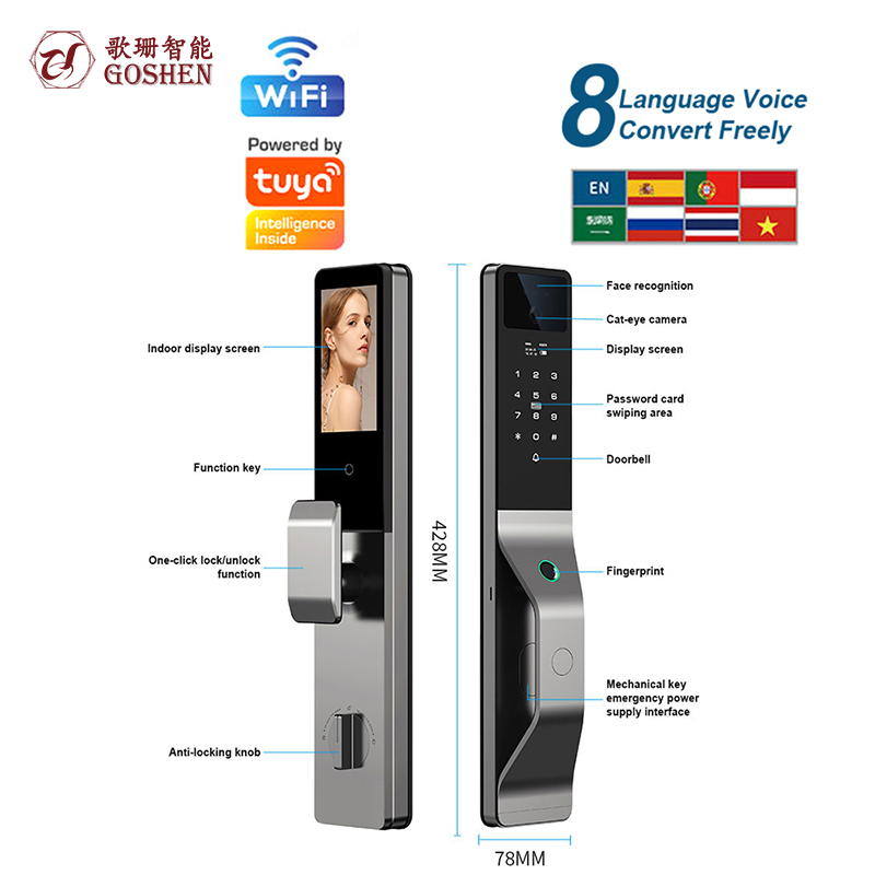 Smart WiFi Biometric Lock with Multiple Access Options Smart Lock