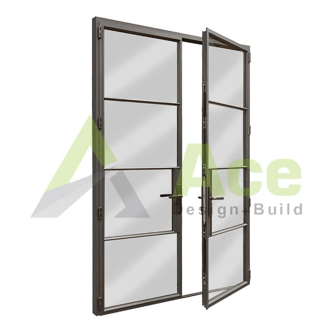 Fashion Design Main Entrance Metal Solid Iron Single Door Wrought Iron Front Doors