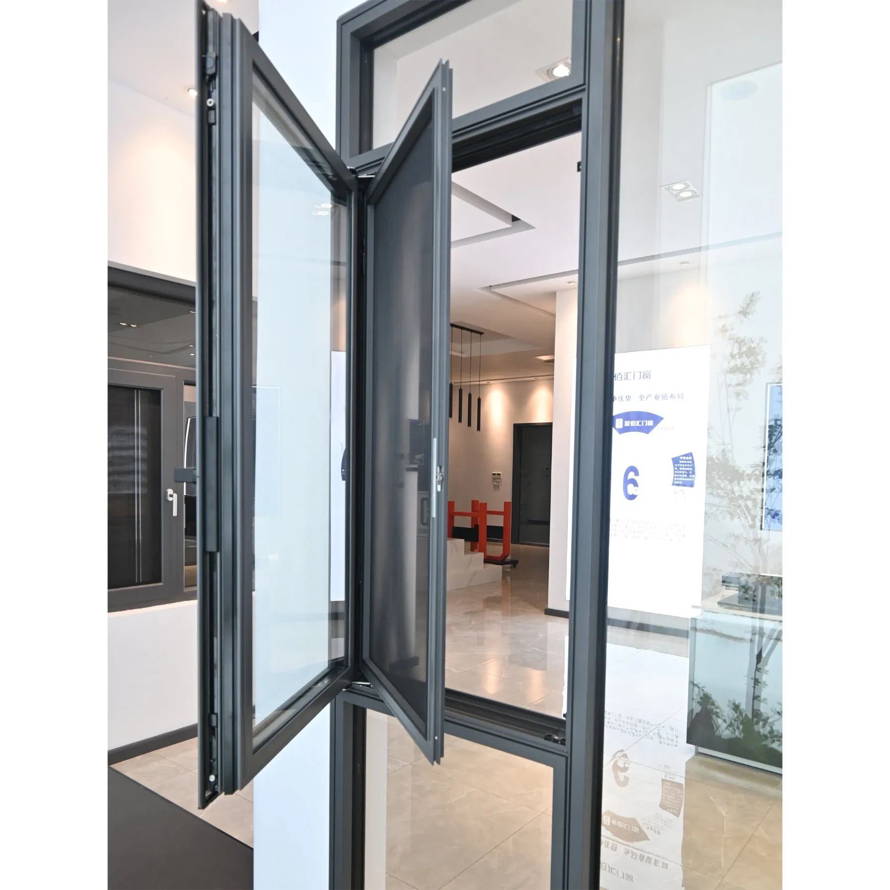 Flush Windows and Door System with Standard Tightness Window Aluminum Thermal Insulation Building Material