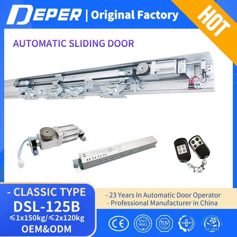 Entrance Automation &amp; Hands-Free 150kg Automatic Sliding Door System for Commercial Glass Door 125b