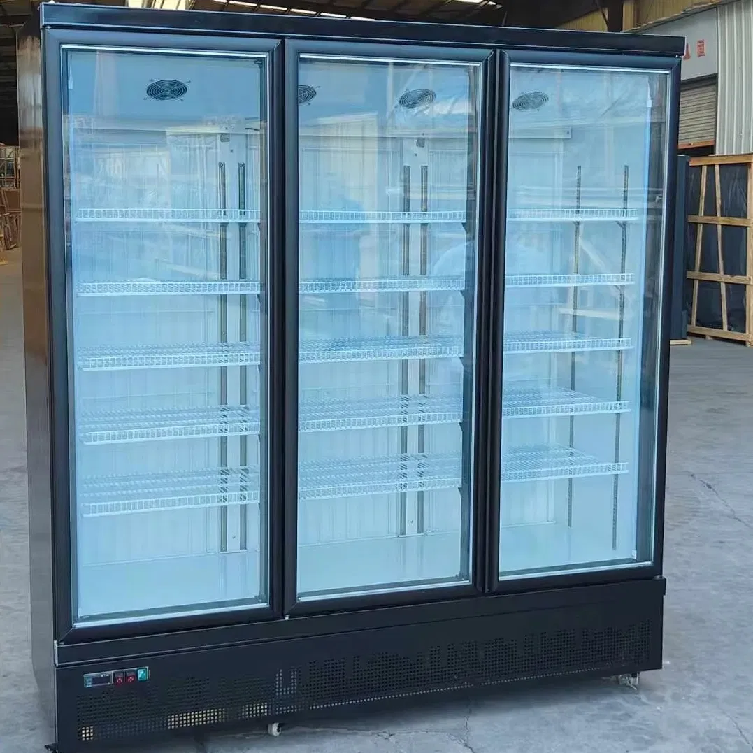 Commercial Beverage Display Refrigerator Air Cooling System for Retail