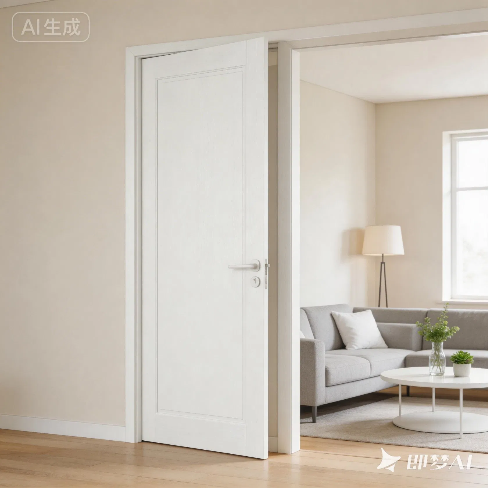 Waterproof WPC Exterior Door Weather-Resistant Composite Door for Entryway