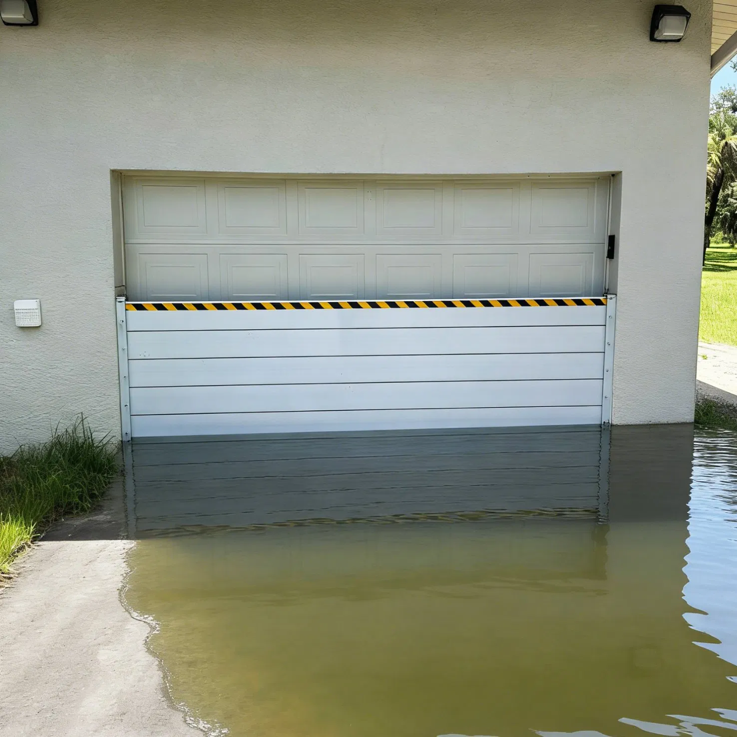 Flood Prevention Barrier Professional Aluminum Defense System for Commercial Basement and Loading Dock