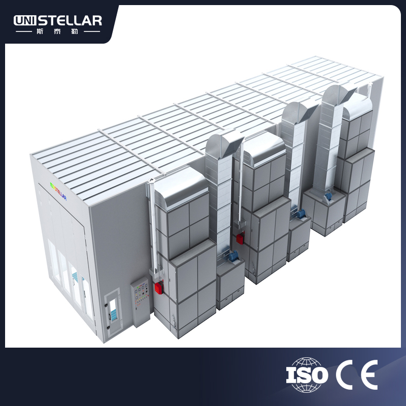 Uni Stellar CE Advanced Heating Systems Energy-Efficient Large Paint Spray Booth and Baking Room