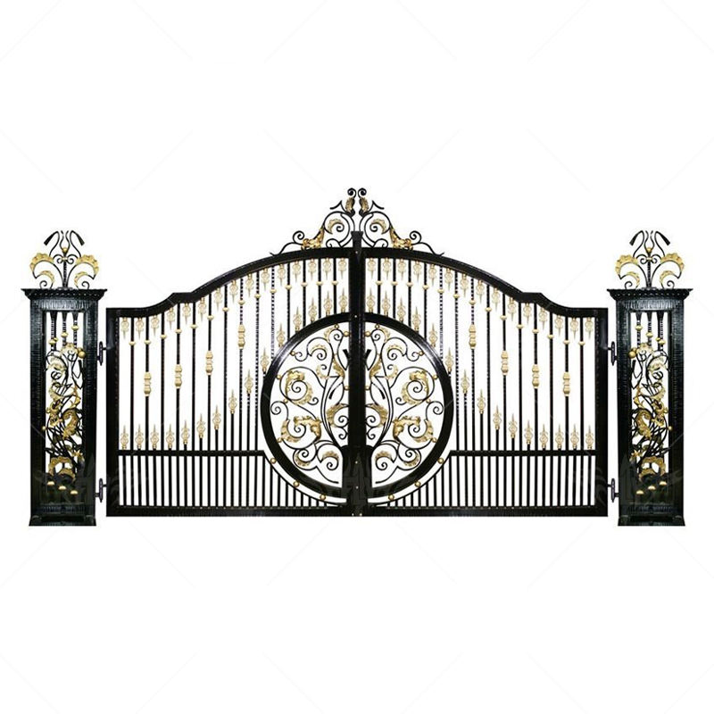 Residential Courtyard Aluminum Gate Door with Automatic Intelligent Operators Aluminum Entrance Doors