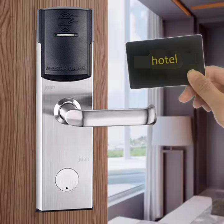 Hotel Management Software System Access Keys and Cards BLE APP Airbnb Aprtment Top Selling in Africen Market RFID Hotel Digital Smart Hotel Door Lock