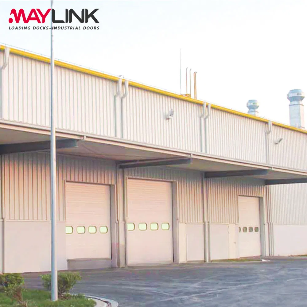 Maylink Weather Resistant Door for Industrial Exterior Building Access Sectional Door