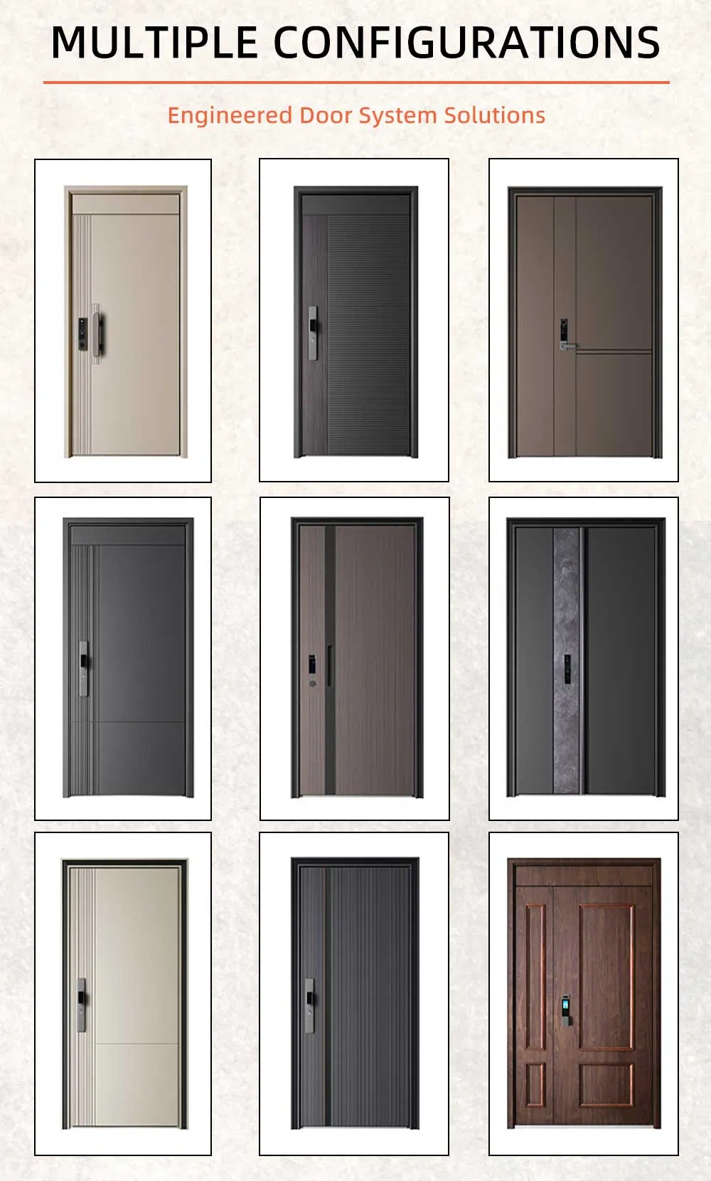 Exterior Steel Metal Door