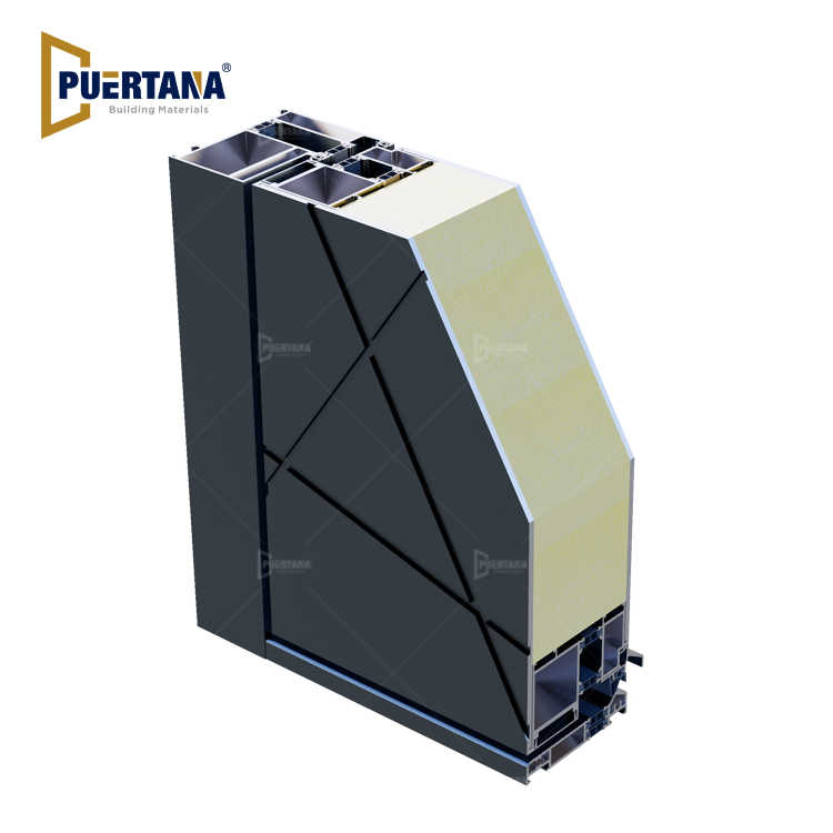 Modern Stylish Custom Exterior Solid Aluminum Front Entry Door Architectural Aluminum Entrance Doors