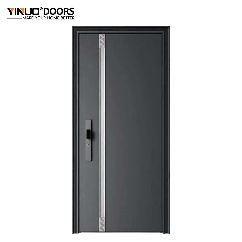 Architectural Zinc Alloy Steel Door Security Entrance Door Modern Design Custom Finish Wholesale Supplier