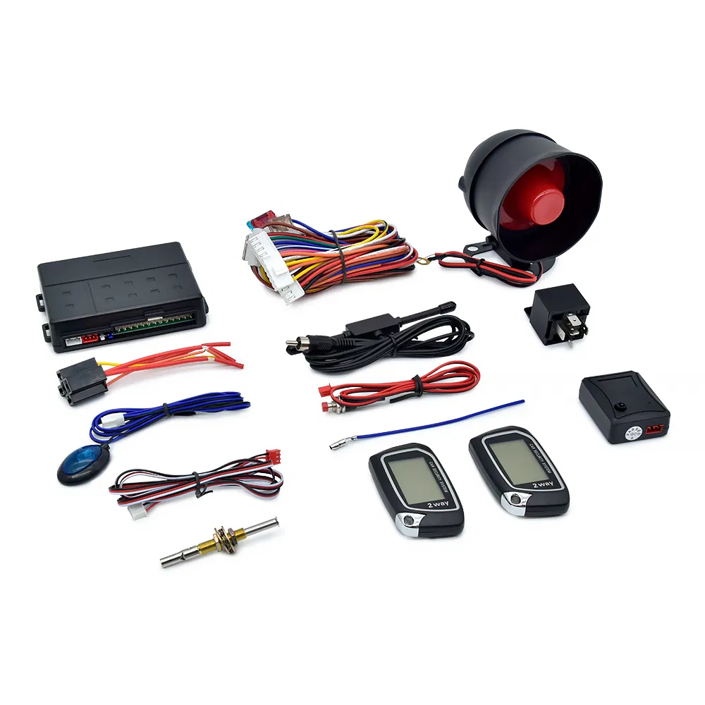 Two Way LCD Smart Key Engine Start Stop Keyless Entry Remote Control System Central Car Alarm System for Ford KIA Volkswagen