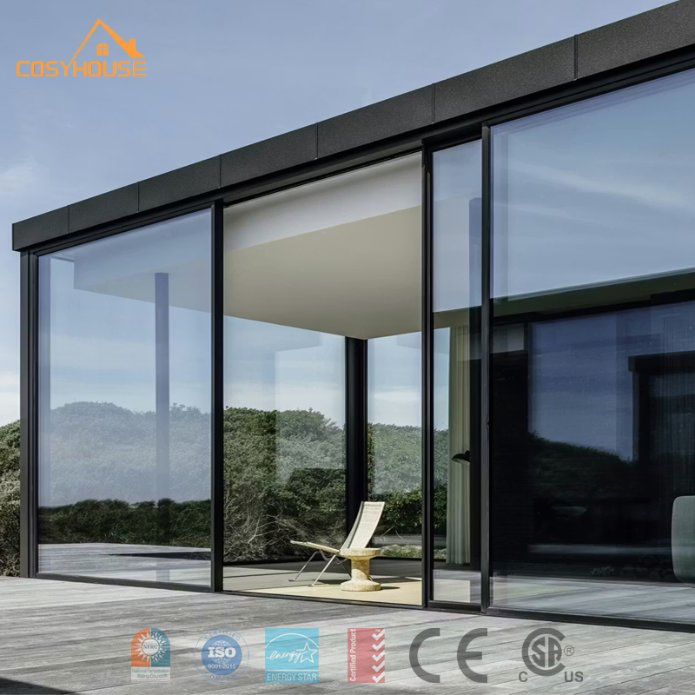 Energy Efficient Aluminum Folding Door System with Double Glazing Nfrc As2047 Certified