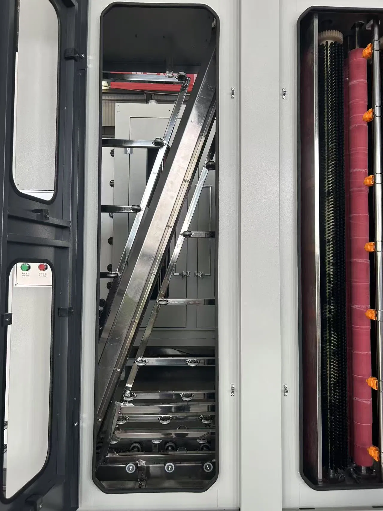 High-Capacity Vertical Glass Washing and Drying System for Industrial Glass Processing Applications