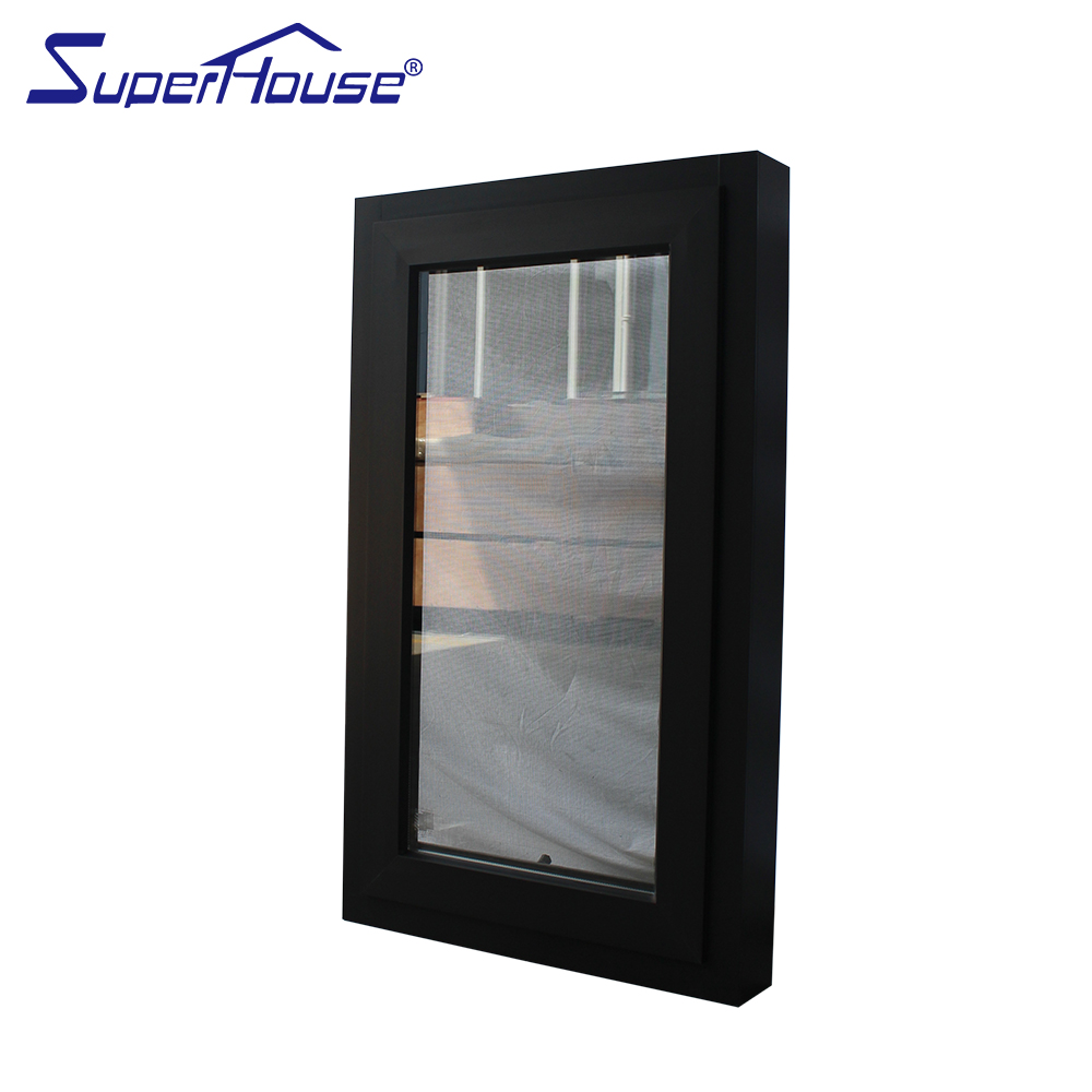 Superhouse Hurricane Impact Aluminum Awning Window Miami Dade Certified Soundproof Waterproof UV Protection for Commercial Hotel