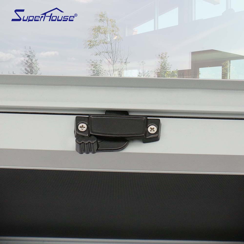 Superhouse Vertical Slide up Window Modern Style Design Sash Windows NFRC American Standard Aluminum Single Hung Window