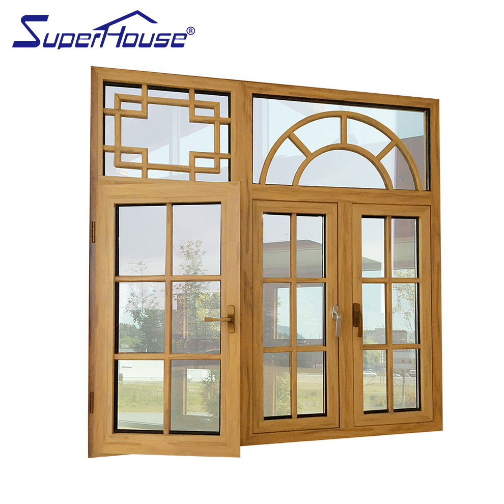 Superhosue High Energy Efficiency NFRC Narrow Frame Aluminium Casement Windows