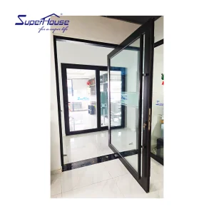 High Quality Florida Approval NFRC NOA FPA AS2047 Hurricane Impact Pivot Doors