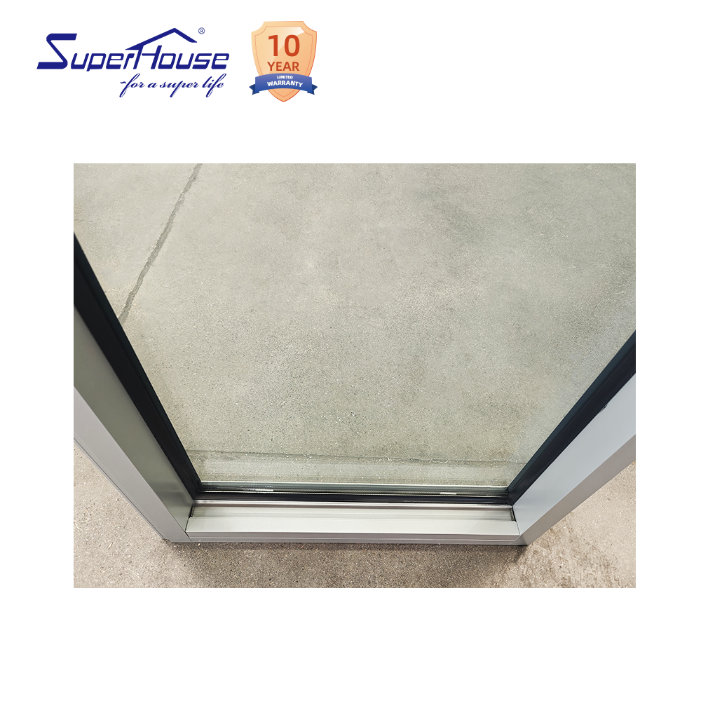 Modern Design Aluminum Alloy Security Glass Double Glazing Fixed Horizontal Hurricane Proof Picture Windows Stainless Steel