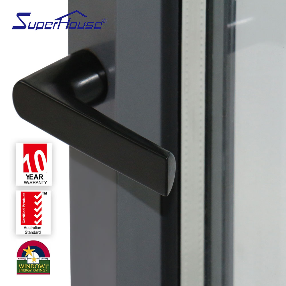 California Title24 Aluminum Thermal Break Casement Window Low-E Coating Multi Point Lock Energy Saving  for California Project
