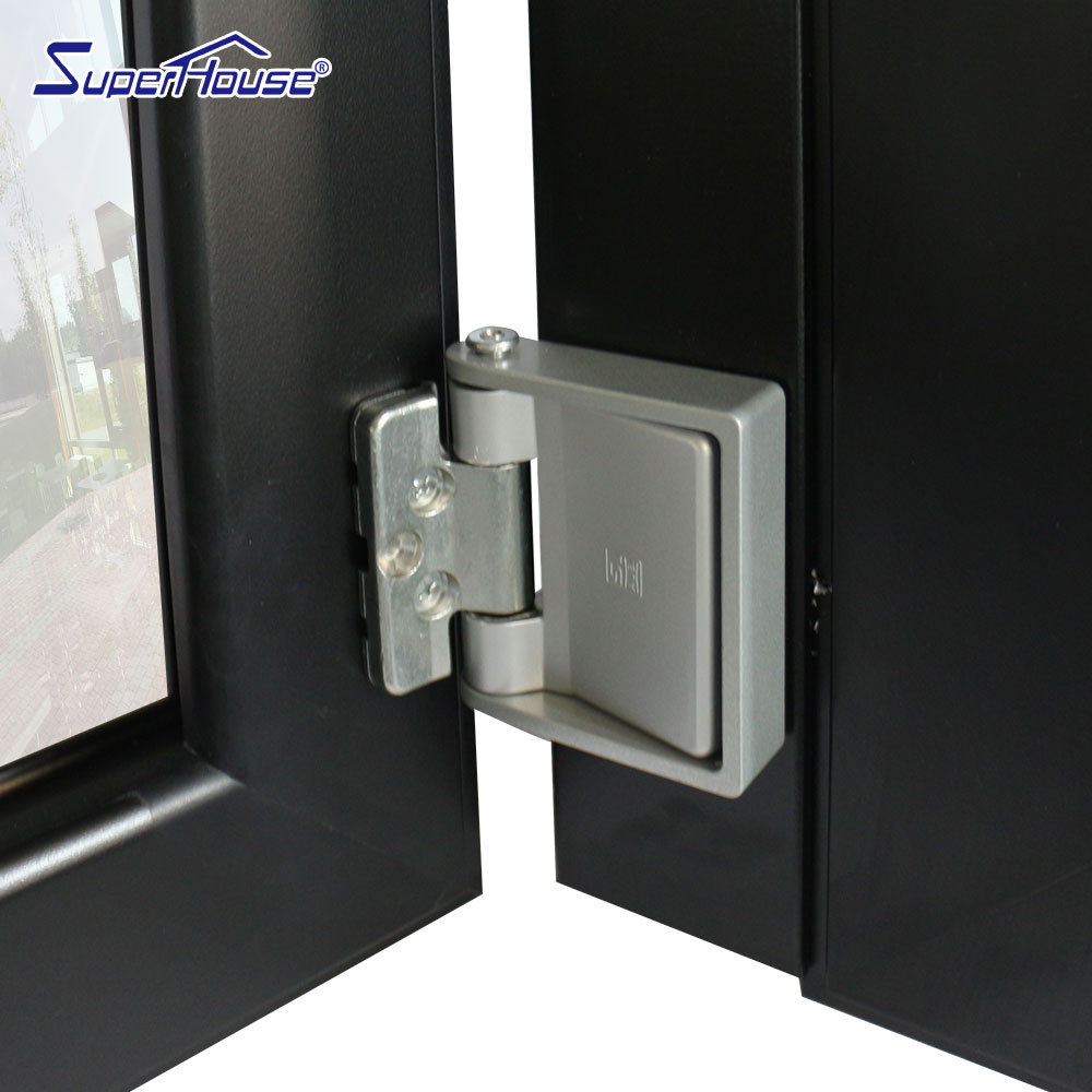 Superhouse Thermal Break Aluminum Folding Window Double Glazed Energy Saving Impact Resistant Windproof Waterproof Storefront