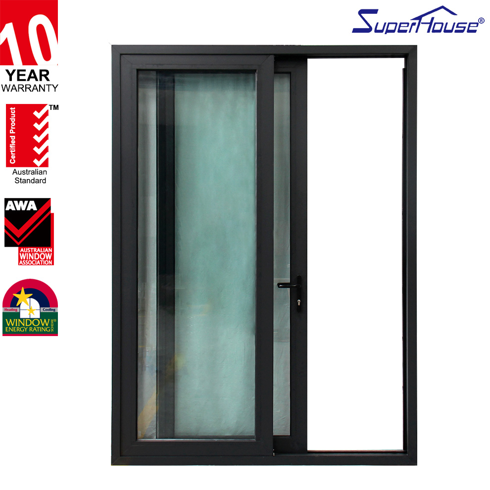 Superhouse Australian Local Service Custom Exterior for Hotel Villa Glass Doors Patio Tempered Glass Aluminum Sliding Door