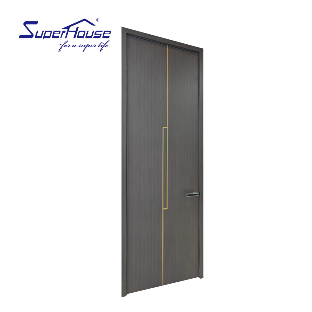 10 Years Warranty with NFRC NOA FPA AS2047  Black Double Glass Custom Aluminum Entry Door Meet Miami Dade for Villa
