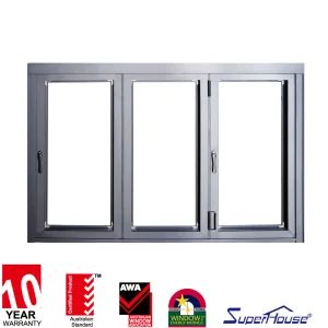 Australian Standard AS2047 Original Supplier Double Glazed Tempered Glass Folding Window