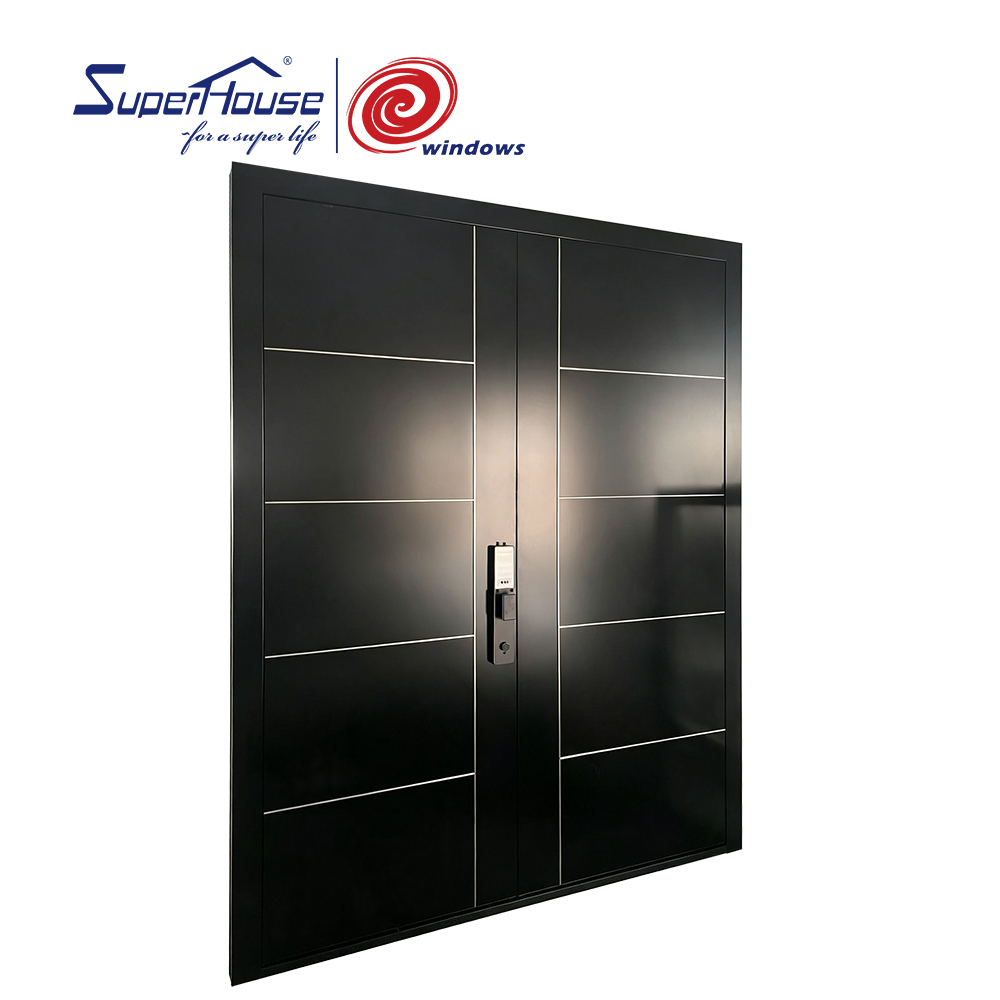 Aluminum Smart Exterior Entry Door with Fingerprint, Password, Remote Control & APP Intelligent Access System