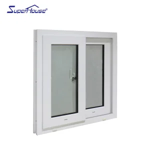 Low Budget White Aluminum Sliding Window, Cheap Wholesale for Building Projects