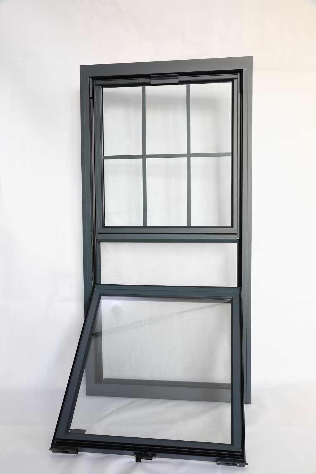 American Style PVC & Aluminium Single Hung Window Custom 23x46 Inch Window Single Hung Window on Sales