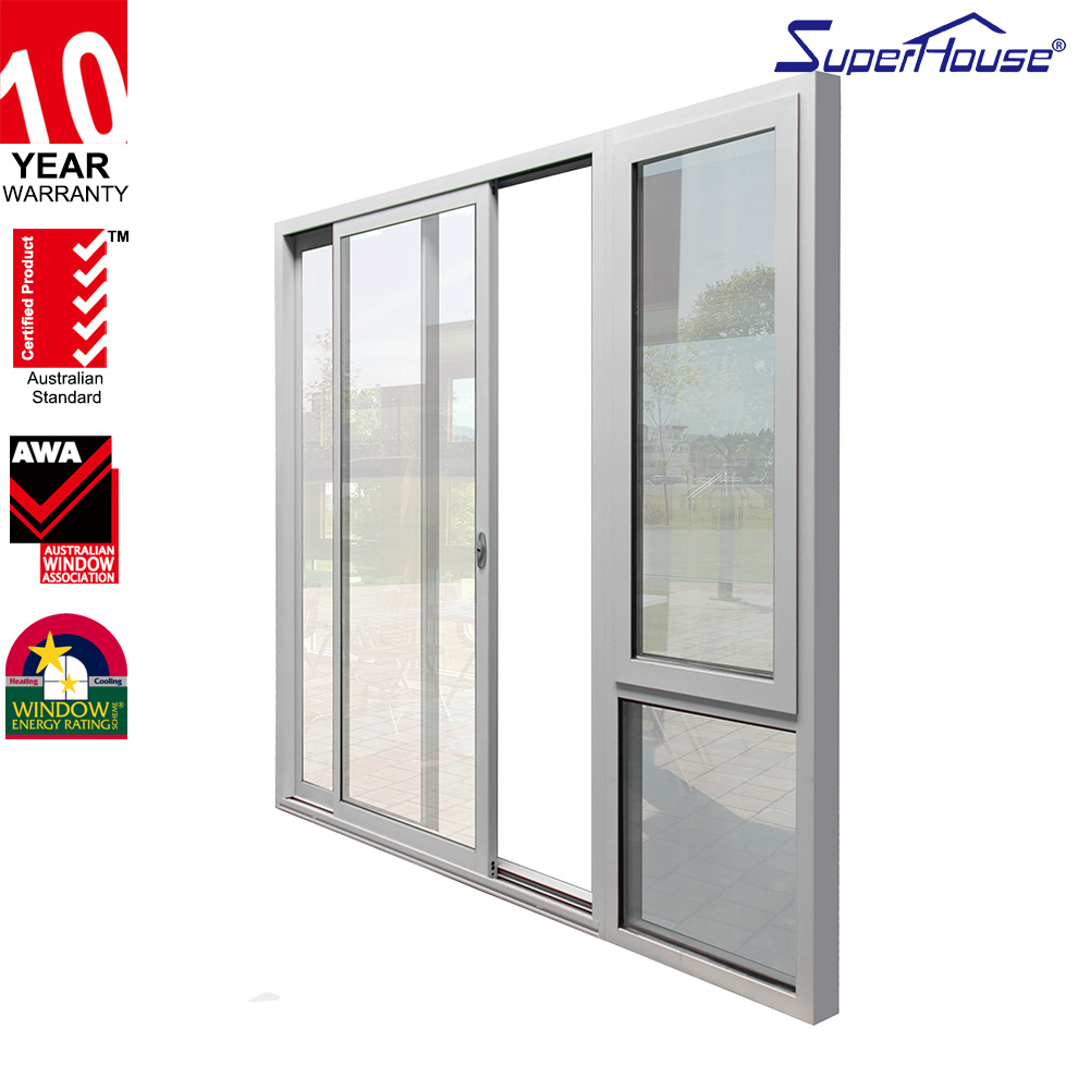 Superhouse 2/3/4 Panel Auto Aluminum Sliding Patio Exterior Door System