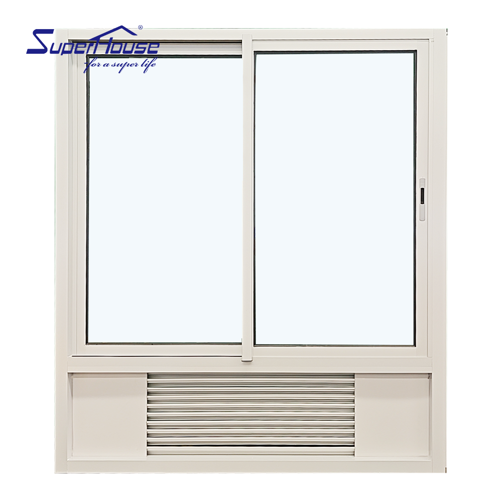 Factory directly offer USA Holiday Inn Hotel system window with PTAC louver & Nail Fin installation Double tempered low e glass