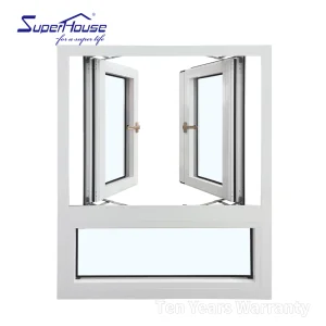 NFRC TITL 24 Thermal Break American Window Big Glass Panel Aluminum Swing Casement Window Outward-Opening Windows
