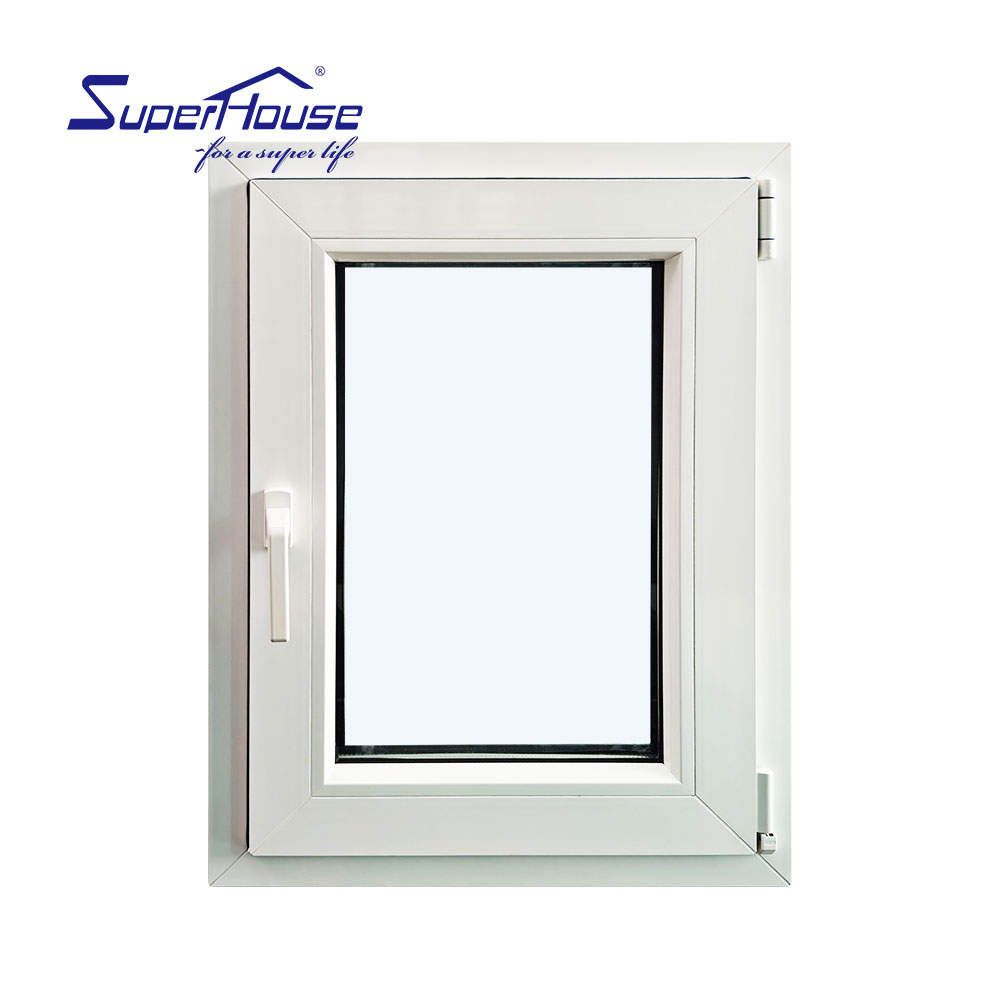 White and Black Vinyl Hung Window with Nail Fin Girds and Nfrc Certification Single Hung Casement Window