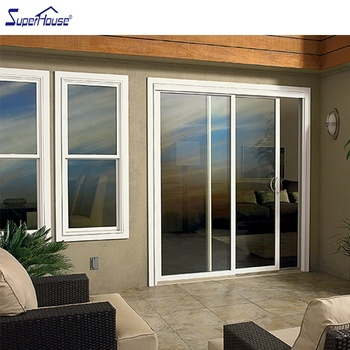 Selling at Half Price Ready to Ship Black PVC Double Glass Hung Windows With Nail Fin for Direct Installation