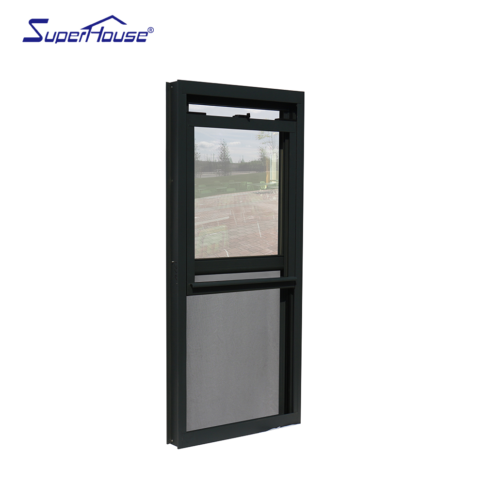 NAFS Approval Aluminum Single Hung Window Ultra Clear Glass High VLT Abundant Natural Light for Apartment Project