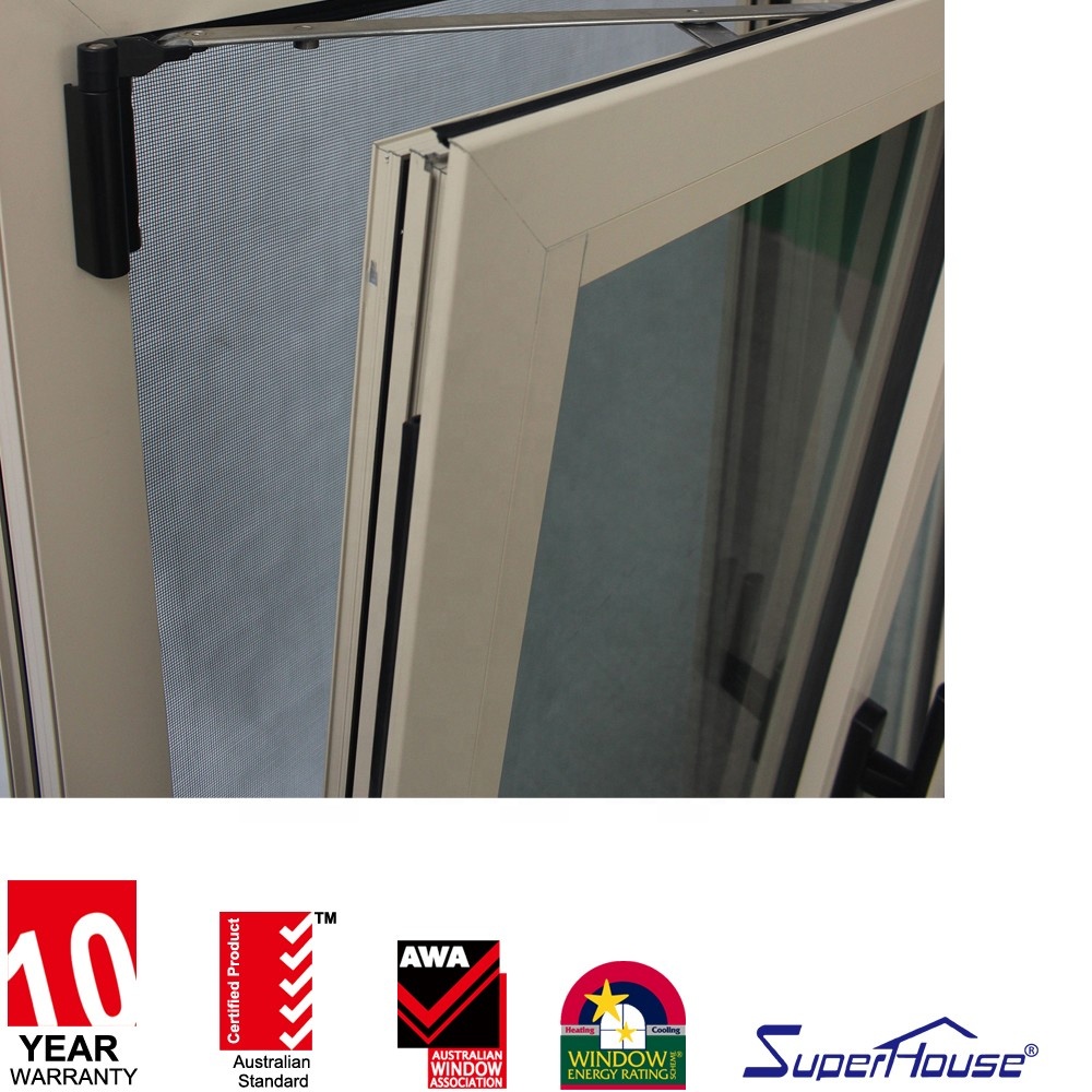 Residential Tilt & Turn Window NFRC Certified Double Glazing Waterproof Windproof Aluminum Window for Bedroom Kitchen Bathroom