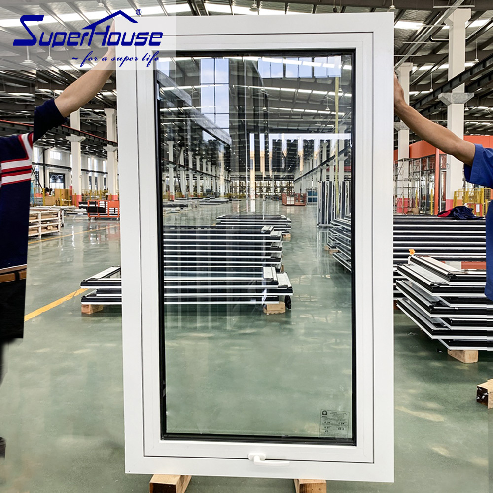 Superhouse Thermal Break Exterior AS2047 Certificated Aluminum Windows for Kitchen & Home Bar White Aluminum Awning Window