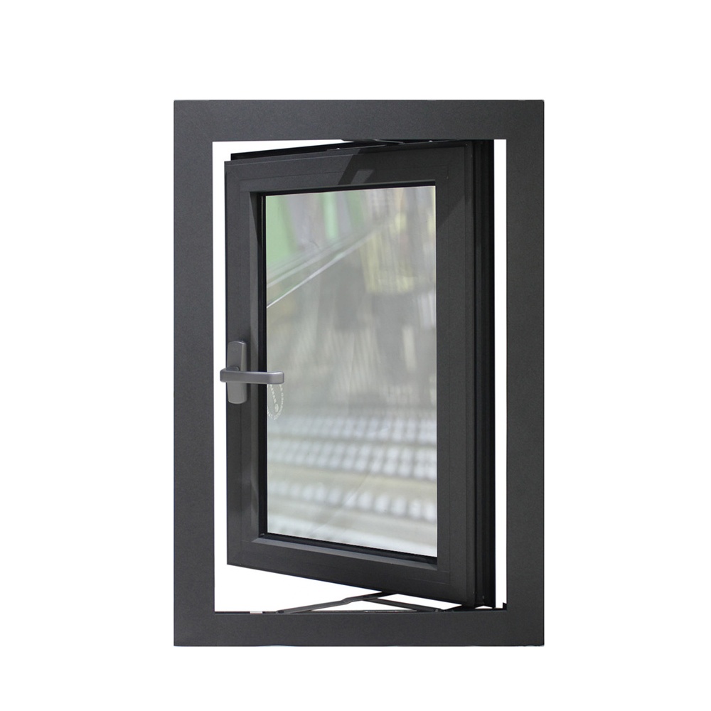 Passive House Aluminum Thermal Break Powder Coated White Color Gate Designs Fixed and Security Casement Windows