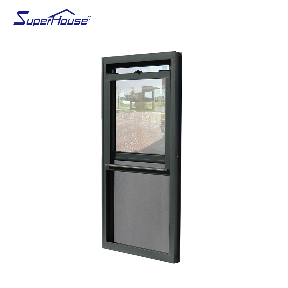 Mainly Export to Florida Customized Residential Single Hung Double Hung Window Aluminum Windows