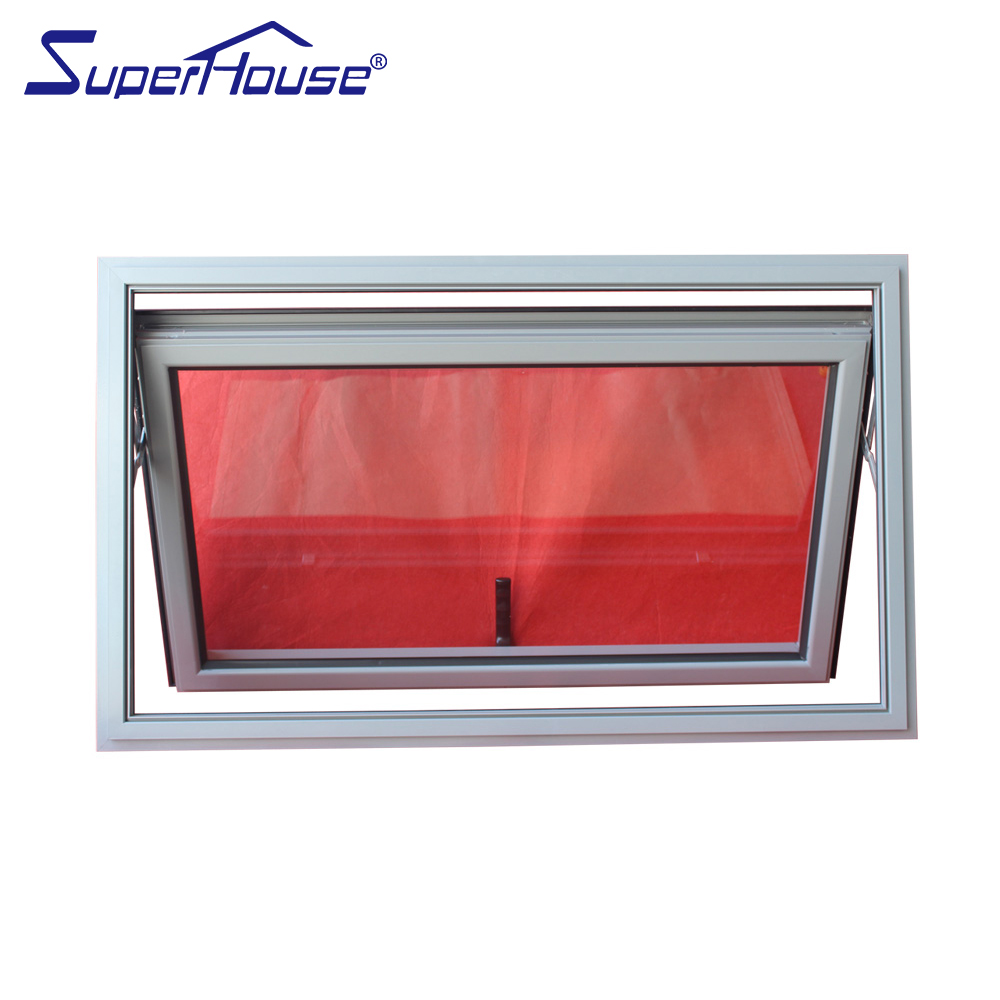 Superhouse Wholesale Sales of Windows With Aluminum Frame Double Glazed Tempered Glass Awning Window
