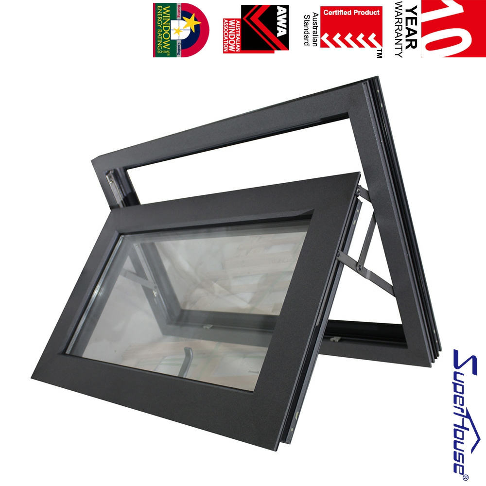 NFRC TITL 24 Thermal Break American Window Big Glass Panel Aluminum Swing Casement Window Combination Double Casement Window
