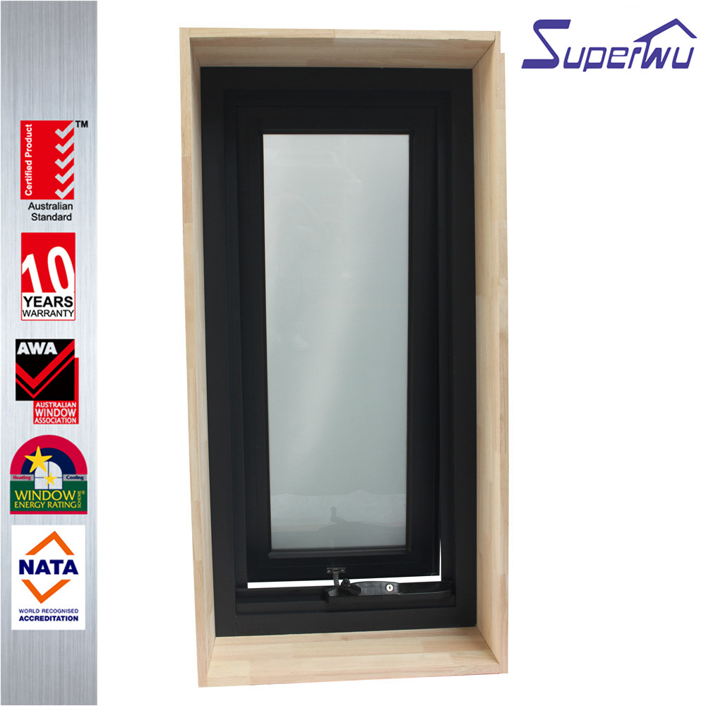 Superhouse Modern Design Australian Standard AS2047 Certified Aluminum Awnings Double Glazed Aluminium Awning Window