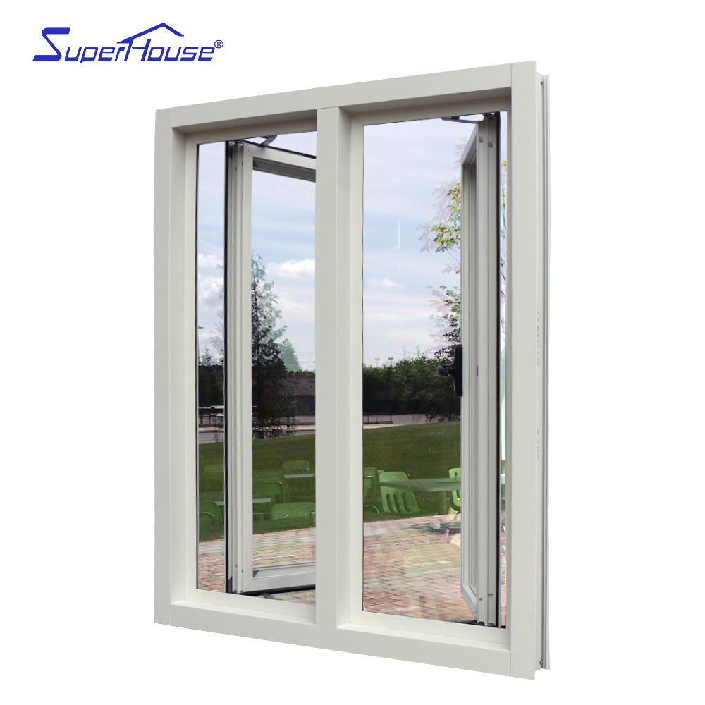 Superhouse Modern Design High Quality Thermal Break Aluminum Window for Villa & Hotel Casement Window