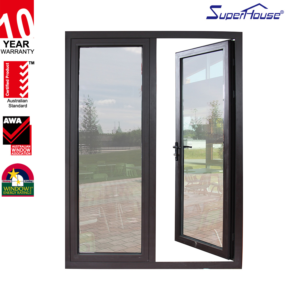 Superhosue Miami Dade NOA Hurricane Impact Standard Aluminum French Door